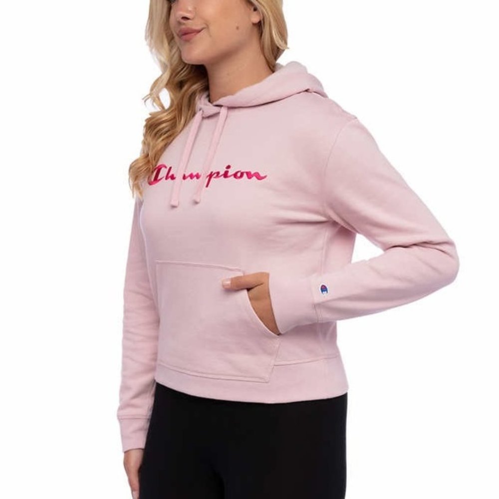 💕CHAMPION Hush Pink HOODIE SWEATSHIRT